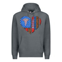 Rock 4th of july nurse heart flag Premium Hoodie - texasbilliewilder