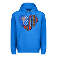 True Royal 4th of july nurse heart flag Premium Hoodie - texasbilliewilder