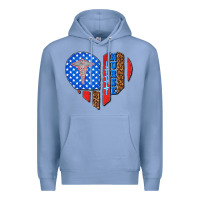 Colony Blue 4th of july nurse heart flag Premium Hoodie - texasbilliewilder