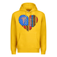 Lemon 4th of july nurse heart flag Premium Hoodie - texasbilliewilder