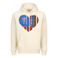 Sandshell 4th of july nurse heart flag Premium Hoodie - texasbilliewilder