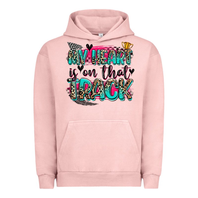 My Heart Is On That Track Urban Hoodie by Zillion Design Studio | Teevron