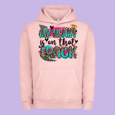 My Heart Is On That Track Urban Hoodie Designed By Zillion Design Studio