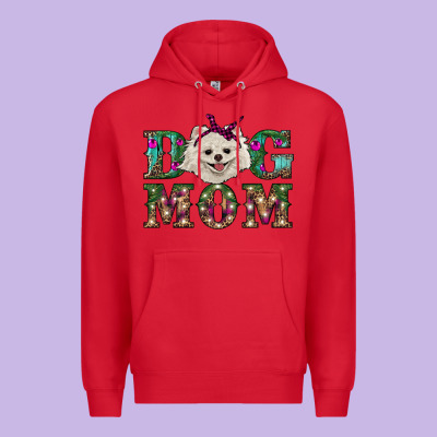Christmas Dog Mom Pomeranian Premium Hoodie Designed By Ranaportraitstore