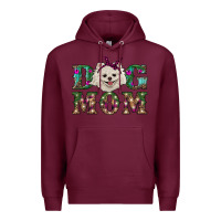 Burgundy Christmas dog mom Pomeranian Premium Hoodie - RanaPortraitStore