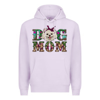 Lilac Christmas dog mom Pomeranian Premium Hoodie - RanaPortraitStore