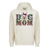 Oatmeal Heather Christmas dog mom Pomeranian Premium Hoodie - RanaPortraitStore