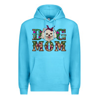 Ocean Blue Christmas dog mom Pomeranian Premium Hoodie - RanaPortraitStore