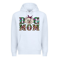 White Christmas dog mom Pomeranian Premium Hoodie - RanaPortraitStore