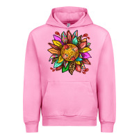 Fuchsia Pink strawberry sunflower Urban Hoodie - texasbilliewilder