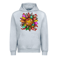 Heather Grey strawberry sunflower Urban Hoodie - texasbilliewilder