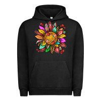 Pigment Black strawberry sunflower Urban Hoodie - texasbilliewilder