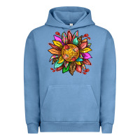 Pigment Pebble Blue strawberry sunflower Urban Hoodie - texasbilliewilder
