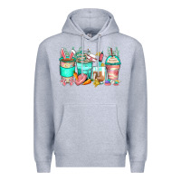 Heather Grey easter nurse coffee cups Premium Hoodie - Zillion Design Studio