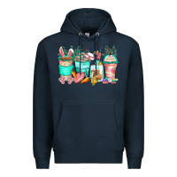Navy easter nurse coffee cups Premium Hoodie - Zillion Design Studio