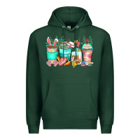 Sports Green easter nurse coffee cups Premium Hoodie - Zillion Design Studio
