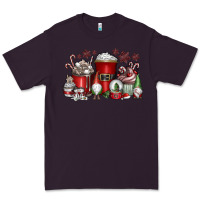 Plum Christmas Coffee Drink Premium Tee - CowhideDigitalArt