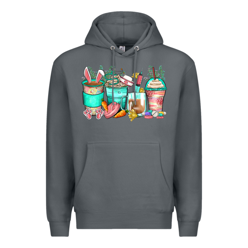 Easter Nurse Coffee Cups Premium Hoodie by Zillion Design Studio | Teevron