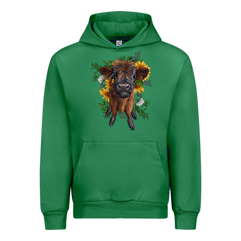Highland Cow With Sunflower Urban Hoodie by RanaPortraitStore | Teevron