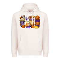 Pale Pink basketball coffee cups Premium Hoodie - Zillion Design Studio