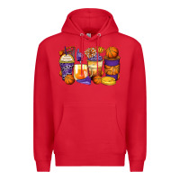 Red basketball coffee cups Premium Hoodie - Zillion Design Studio
