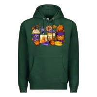 Sports Green basketball coffee cups Premium Hoodie - Zillion Design Studio