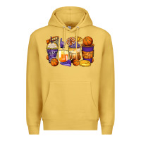 Antique Gold basketball coffee cups Premium Hoodie - Zillion Design Studio