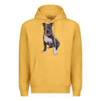 Mustard pitbull Premium Hoodie - RanaPortraitStore