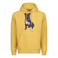 Antique Gold pitbull Premium Hoodie - RanaPortraitStore