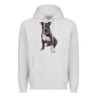 Dove Grey pitbull Premium Hoodie - RanaPortraitStore
