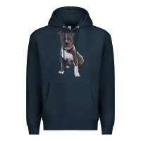 Navy pitbull Premium Hoodie - RanaPortraitStore
