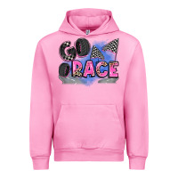 Fuchsia Pink go race Urban Hoodie - Zillion Design Studio