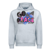 Heather Grey go race Urban Hoodie - Zillion Design Studio