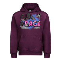 Mauve Wine go race Urban Hoodie - Zillion Design Studio
