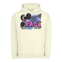 Pigment Pistachio go race Urban Hoodie - Zillion Design Studio