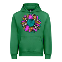Emerald race sunflower Urban Hoodie - Zillion Design Studio