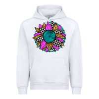 White race sunflower Urban Hoodie - Zillion Design Studio