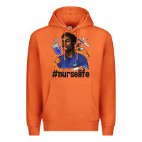Carrot afro man nurse life Premium Hoodie - texasbilliewilder