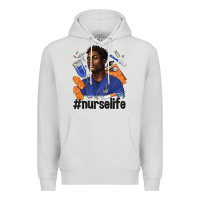 Dove Grey afro man nurse life Premium Hoodie - texasbilliewilder