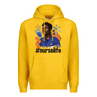 Lemon afro man nurse life Premium Hoodie - texasbilliewilder