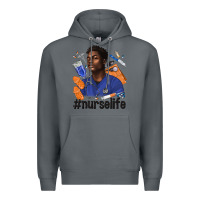 Rock afro man nurse life Premium Hoodie - texasbilliewilder