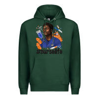 Sports Green afro man nurse life Premium Hoodie - texasbilliewilder