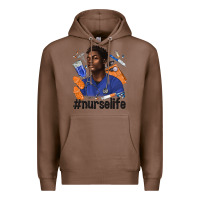 Chestnut afro man nurse life Premium Hoodie - texasbilliewilder