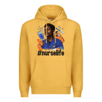 Mustard afro man nurse life Premium Hoodie - texasbilliewilder