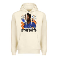 Sandshell afro man nurse life Premium Hoodie - texasbilliewilder