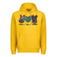 Lemon peace love pitbull Premium Hoodie - RanaPortraitStore