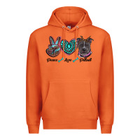 Carrot peace love pitbull Premium Hoodie - RanaPortraitStore