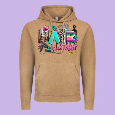 Hair Hustler Vintage Hoodie Designed By Adodesignshop