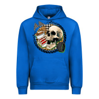 Cobalt race skull Urban Hoodie - Zillion Design Studio