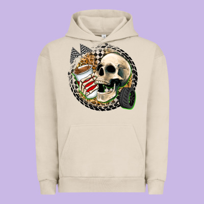 Race Skull Urban Hoodie Designed By Zillion Design Studio